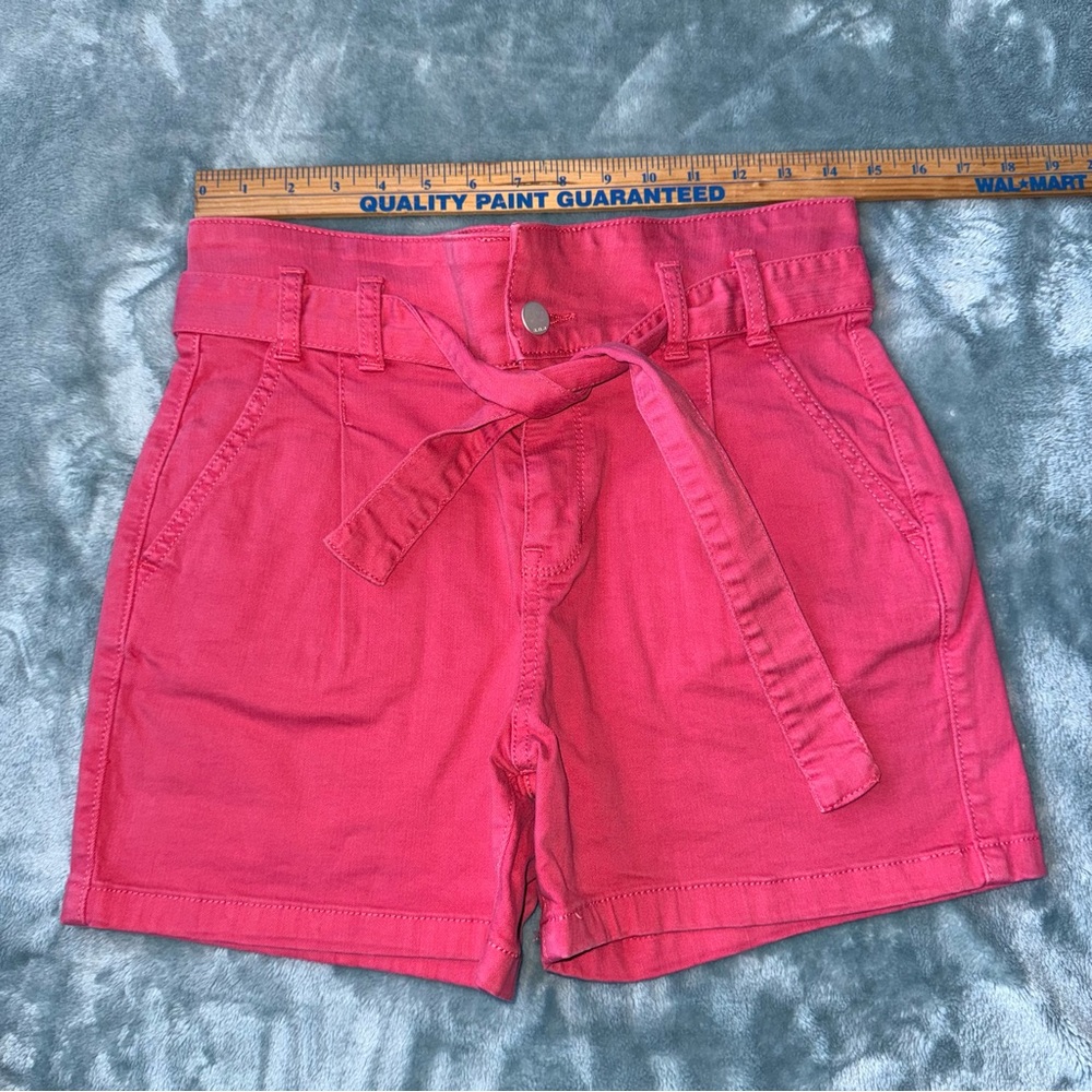 a.n.a High Waist Fuchsia Tie Belt Shorts size 2